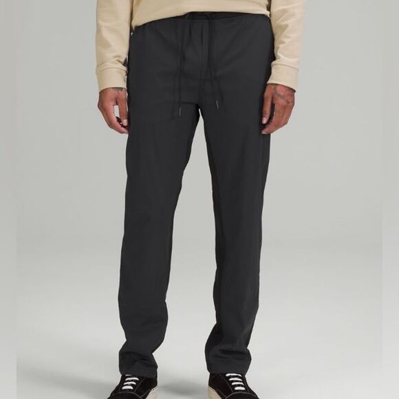 LULULEMON Men’s Great Wall Pants 32” Gray Black Size Large - Picture 1 of 16